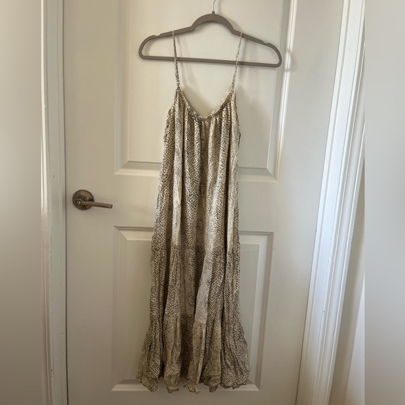 Rails Women’s Cream Adora Snakeskin Print Midi Dress XS - Picture 10 of 10